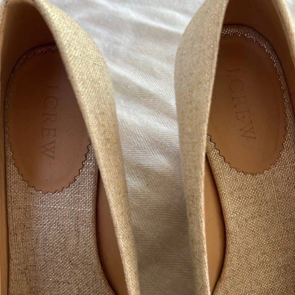 J. Crew Natural Beige Espadrille Flats
